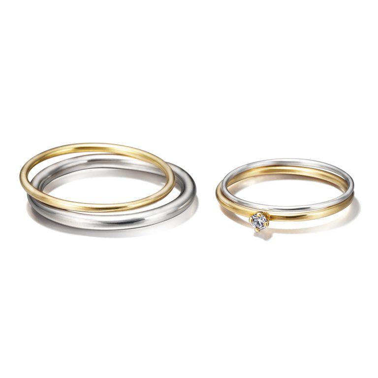 Sweat Pea - Sun and moon set｜Marriage Rings