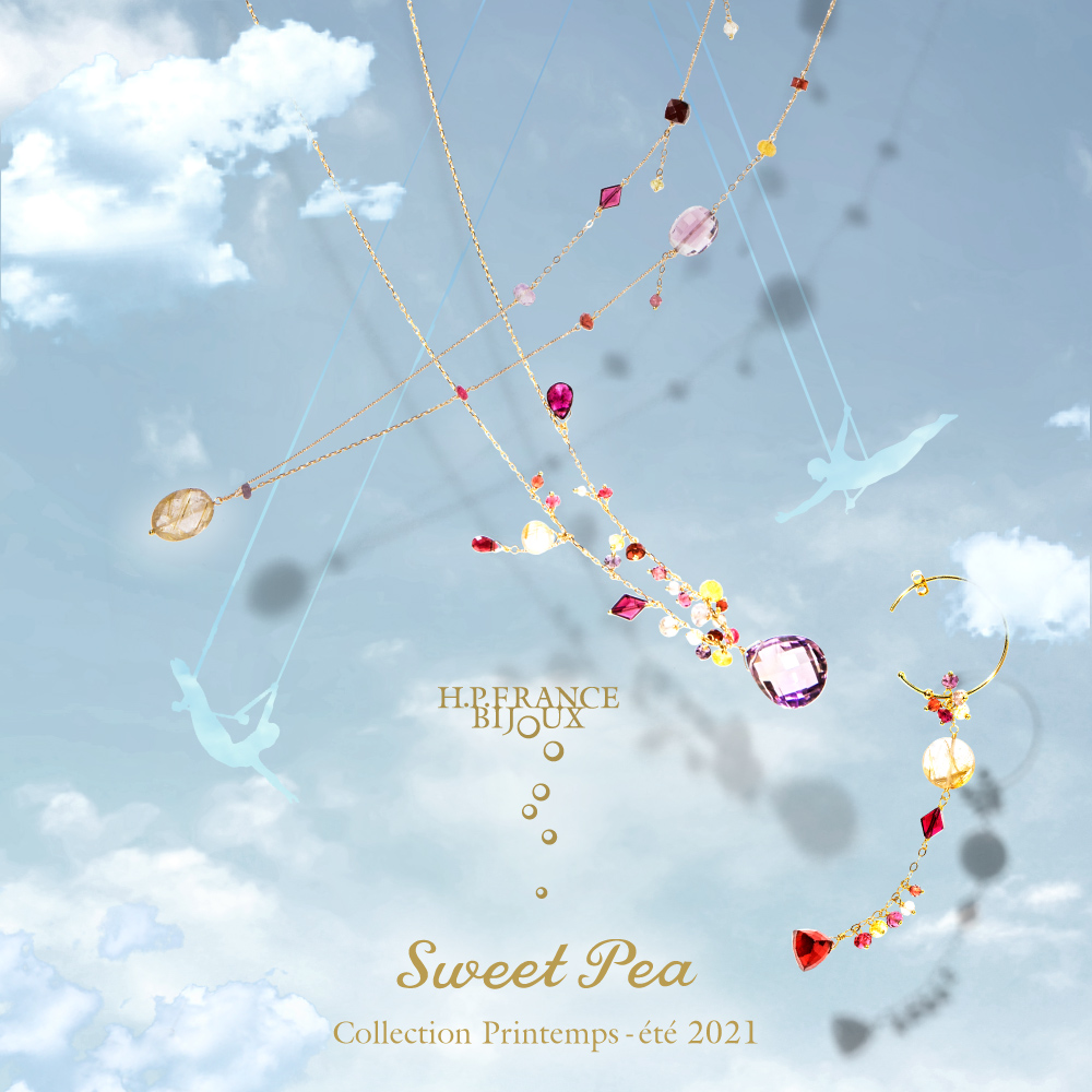 2021春夏コレクション h.P.FRANCE BIJOUX 　アッシュペーフランス ビジュー 新作 2021SS SWEET PEA スイート ピー